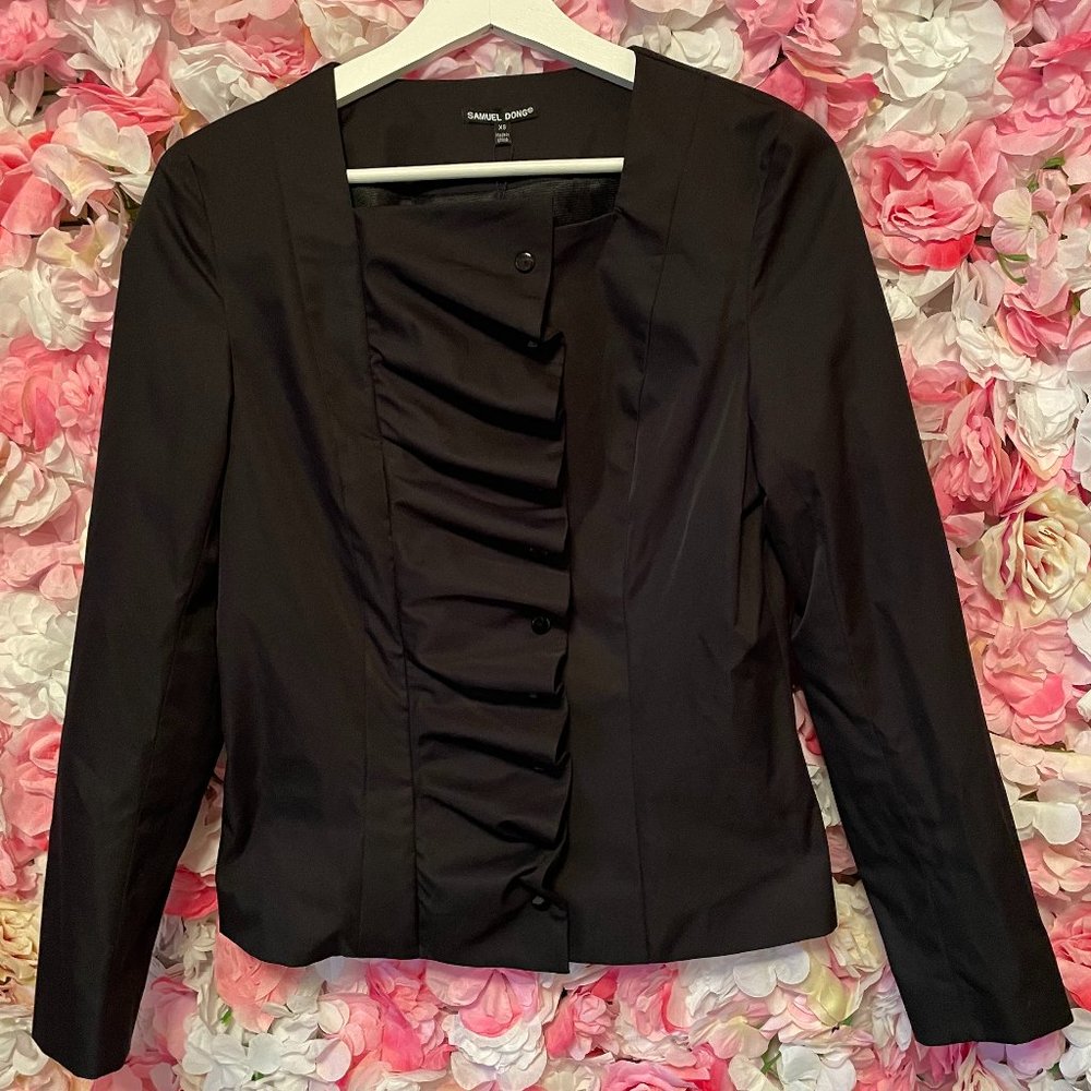 NWT Samuel Dong Rhumba Ruffle Jacket Sz XS